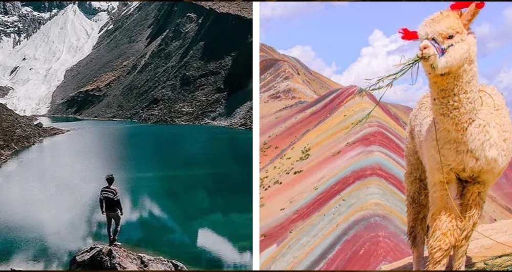 Laguna Humantay vs Montaña de Colores Laguna Humantay vs Montaña de Colores
