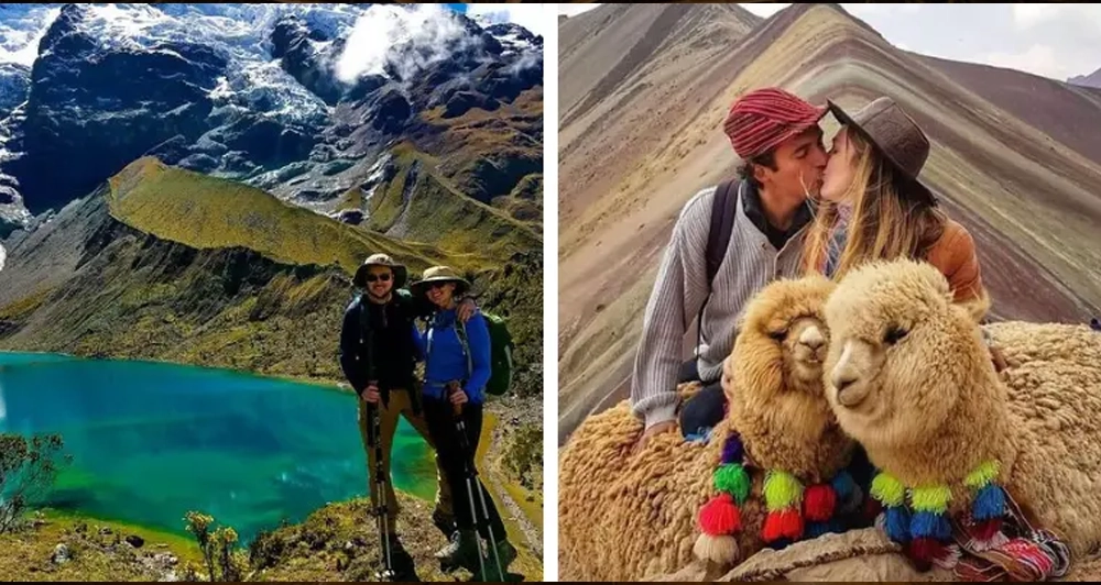 Laguna Humantay vs Montaña de Colores Laguna Humantay vs Montaña de Colores